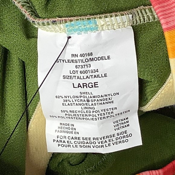 ❌SOLD❌ Miraclesuit Rainbow Pride Stripe Swimsuit Bathing Suit Monokini L NEW - Picture 8 of 10